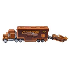 Disney Pixar Car NO.15 Muddy Lightning McQueen+Car Model Toy New Loose Diecast~