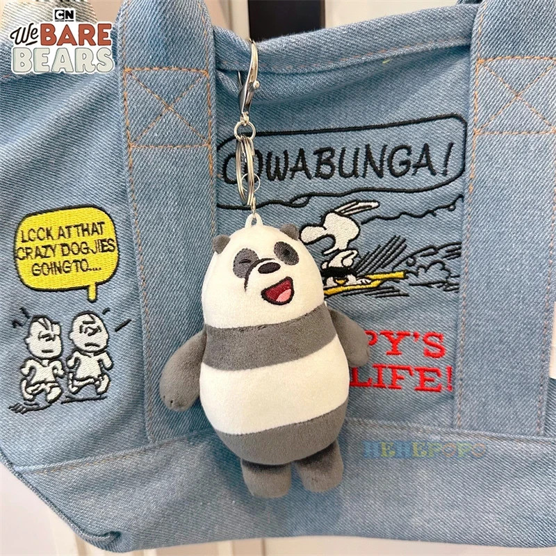 Plush Bear Keychain Toy Small Cute Animal Stuffed Doll Bag Pendant Charm