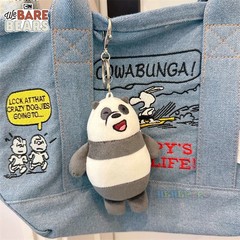 Plush Bear Keychain Toy Small Cute Animal Stuffed Doll Bag Pendant Charm