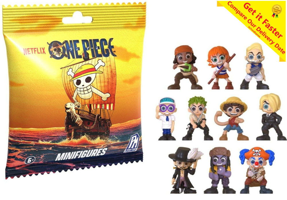 2x One Piece Netflix Series 1 Minifigure Blind Bag Factory Sealed