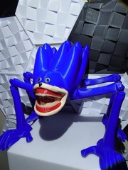 Shin Sonic HUGE Articulated Fidget toy glow in the dark