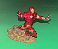 Marvel Iron Man 2011 3-Inch PVC Action Figure Red Gold Birthday Cake Topper