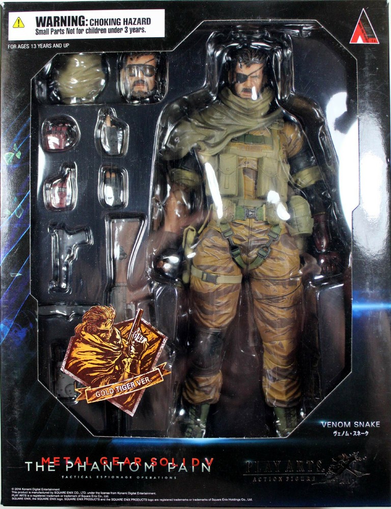 Metal Gear Solid ~ VENOM SNAKE (GOLD TIGER) ~ Play Arts KAI ~ 100% Authentic