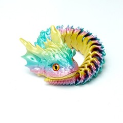 3D Printed Water Snake Model,Articulated Animals figure,Fidget Toys Home Decor