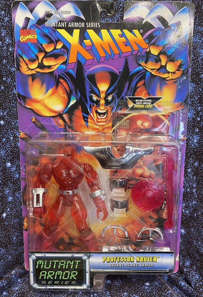 VINTAGE Marvel Comics: X-Men 5” Professor Xavier (Astral Plane Armor) 1996 NIB