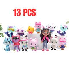 13PCS Gabby’s Dollhouse Action Figures Set Cute Doll Collection Kids Toy Gift