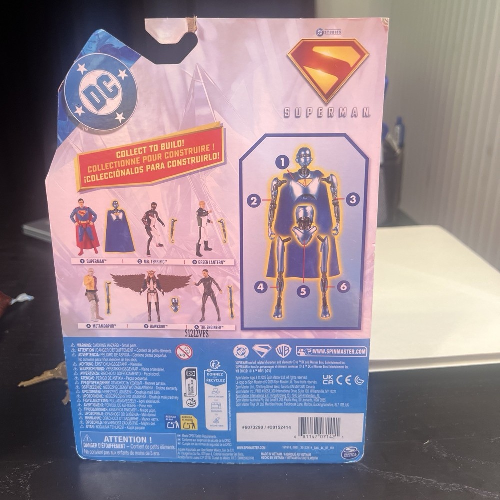 DC Comics SUPERMAN, Mr. Terrific 6-inch Action Figure, for Ages 4 and up