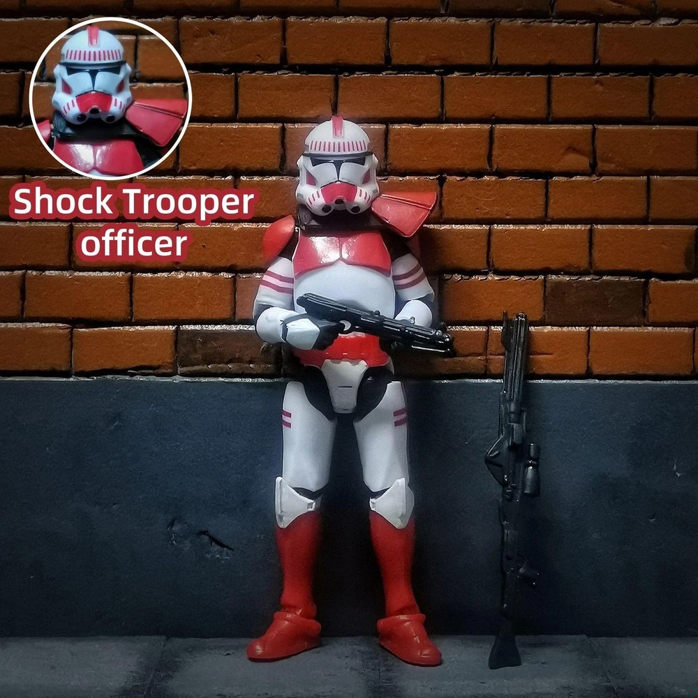 3.75 Inch Clone Trooper 1/18 501st 187th Legion Shock Action Figure REX ARF Toy.