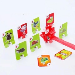 Frog Mask Wagging Tongue Lick Cards Board Games for Children Family Party