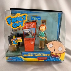 New/Sealed Family Guy Griffin Living Room 2011 Playmates Set w Lois Figure peter
