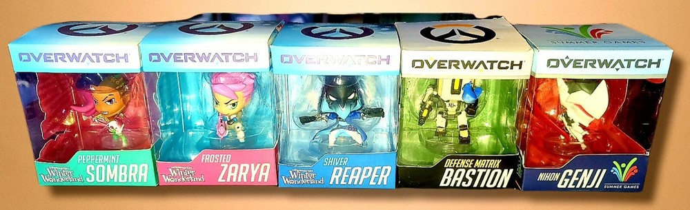 VINYL FIGUERS-ZARYA, SOMBRA, REAPER, BASTION AND GENJI- OVERWATCH, NEW LOT 5