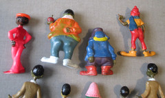 VINTAGE FAT ALBERT & JUNKYARD GANG COSBY KIDS TV SHOW TOY 8 FIGURE PLAY SET + 1