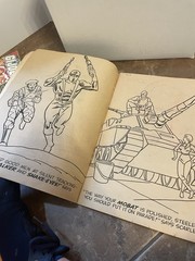 Vintage Gi Joe Coloring Book And Promotional VHS Tapes And Sgt Savage Backers