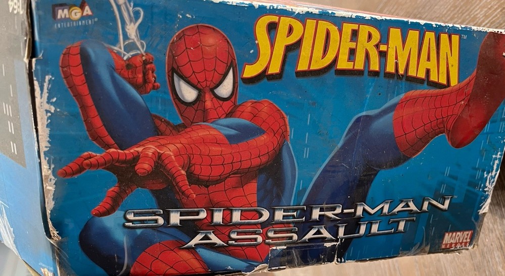 VTG ‘06 Spider-Man Doc Ock Tentacles Webzooka STUNT Marvel Play Set Open Box NOS