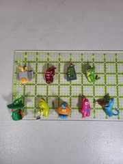 Lot of 9 Lost Kitties Collectible Cat Toy Figures Blind Bag Toys