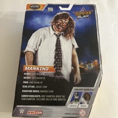 WWE MANKIND Summer slam ELITE Figure Mattel WWF CHAMPIONSHIP Belt & Mr. Socko