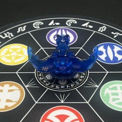 Bakugan Rubanoid Blue Aquos Translucent Gundalian Invaders DNA 620G READ