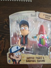 Gravity Falls 3″ Mini Figure: Dipper & Barfing Gnome Brand New Read Description