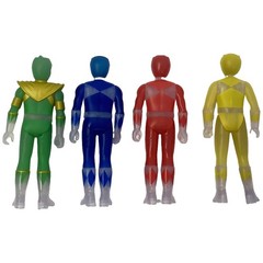 ReAction Mighty Morphin Power Rangers 3.75″ Figure Lot Red Yellow Blue Green