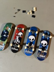 Vintage Tech Deck Blind Grim Reaper Ronnie Creager Fingerboard Lot 4 Red Blue