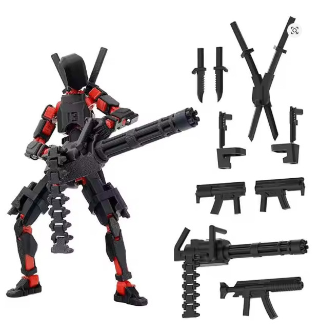 Titan 13 Action Figure 3D Printed Robot Model Multi Jointed Movable Fidget Toy