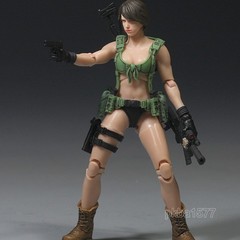 Painted Regular Ver 1/18 3.75″ Quiet Female Soldier Action Figure Toy Xmas Gift