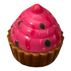 NEW Shopkins Figure Dark Pink White Purple Cupcake