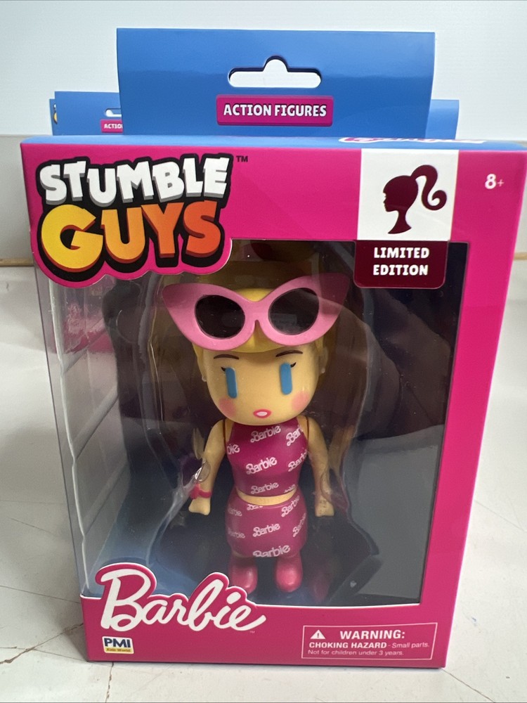 STUMBLE GUYS LEGENDARY BARBIE LIMITED EDITION BOXED 4″ ACTION FIGURE MATTEL