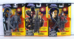 3 Final Faction Steel, Amari, Shift Alpha Team 1 ~ 3.75″ Action Figures