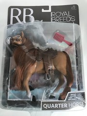 ROYAL BREEDS QUARTER Horse Figurine And Comb, Quarter Horse