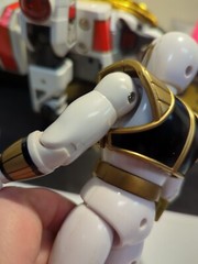 1994 Mighty Morphin Power Rangers White Tigerzord & Ranger Deluxe 98% Complete