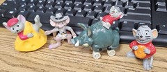 Vintage lot of 4 Disney Applause Rescuers Down Under Figures PVC Bullyland Bully