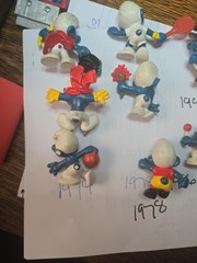 Vintage 1960s 1970s 1990 Smurfs Figures Lot of 11 Peyo Schleich Smurf Figurines