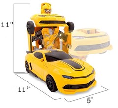 Bumblebee Transformer Action Figures Robot Remote Control Toy Car for Boys
