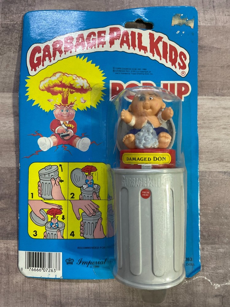 Garbage Pail Kids “DAMAGED DON” Pop-Up Imperial Toys 1986 SEALED G4