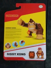 *FREE SHIP* 4″ DONKEY KONG + BANANAS Super Mario World of Nintendo Jakks Pacific
