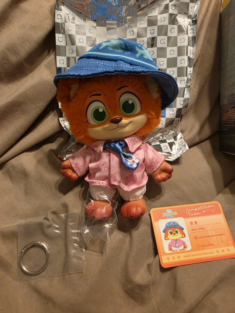 MINISO Disney Zootopia 2 City Residents Series Vinyl Plush Blind Box NICK WILDE
