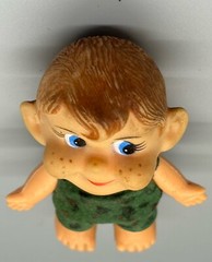 Vintage 3 Inch Kewpie Soldier / Army Camouflage Outfit Plastic Figure