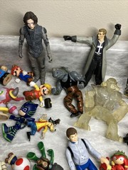 Huge Mixed Lot of Over 200 Random Toys & Figures HE MAN Anime review photos USED