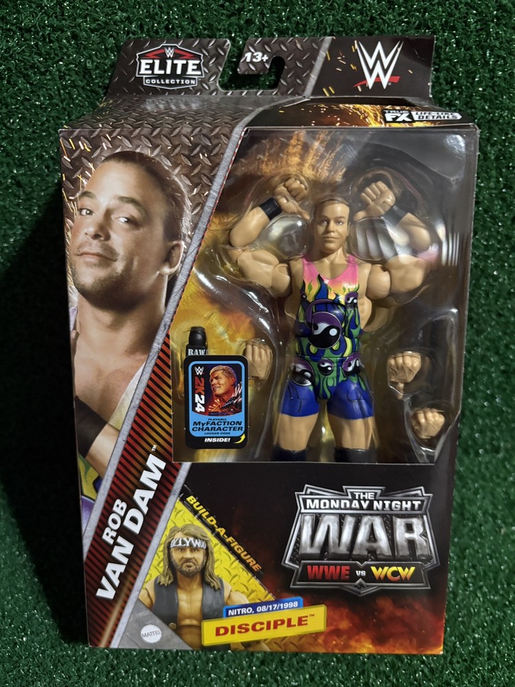 WWE ROB VAN DAM Elite Monday Night Wars Series 3 Wrestling Action Figure WWF ECW