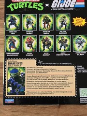 Playmates Teenage Mutant Ninja Turtles x G.I. Joe Snake Eyes x Leo Action Figure