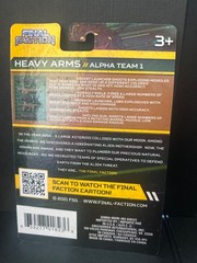 Final Faction Alpha Team 1, Weapons Pack HEAVY ARMS, New Sealed