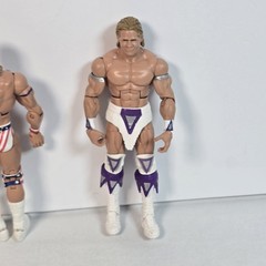 2014 LOT WWE Narcissist Lex Luger Elite Series 45 W Cape + Series 30 Flashback