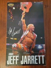 Jeff Jarrett Signed AEW Ringside Exclusive Action Figure Autographed W/JSA COA