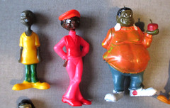 VINTAGE FAT ALBERT & JUNKYARD GANG COSBY KIDS TV SHOW TOY 8 FIGURE PLAY SET + 1