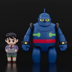GSC BRICKROID TETSUJIN28 & SHOTARO SET ACTION FIGURE 50mm