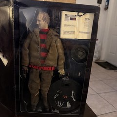 Vintage 2004 Sideshow Collectibles 12″ Robert Englund Freddy Vs Jason Figure