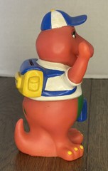 Vintage 1992 Lyons Group Barney Purple Dinosaur Coin Piggy Bank Back to School