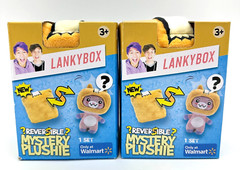 LANKYBOX Mystery Plushies Lot 2 Reversible Walmart Exclusive Foxy Boxy NEW
