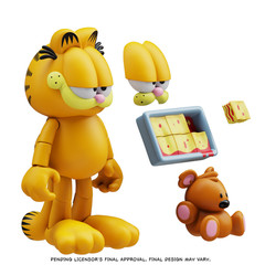 Garfield Action Figure – 25 Points of Articulation with Lasagna & Pooky